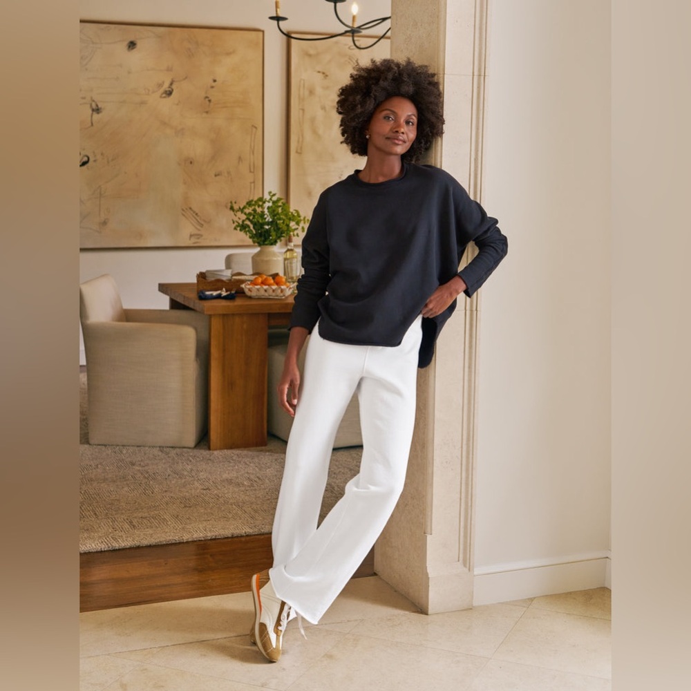 Frank & Eileen Anna long sleeve capelet sweatshirt, S